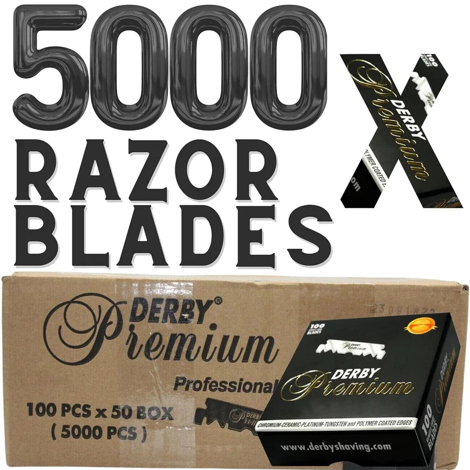 5000 Derby Premium Single Edge Razor Blades, Razor Blades, Single Edge